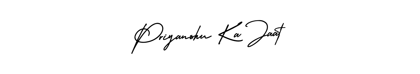 Design your own signature with our free online signature maker. With this signature software, you can create a handwritten (AmerikaSignatureDemo-Regular) signature for name Priyanshu Ka Jaat. Priyanshu Ka Jaat signature style 3 images and pictures png