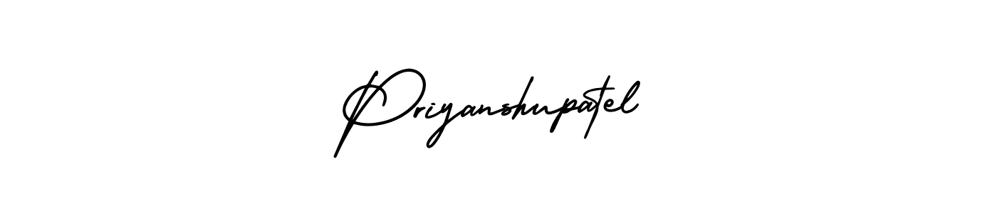 Priyanshupatel stylish signature style. Best Handwritten Sign (AmerikaSignatureDemo-Regular) for my name. Handwritten Signature Collection Ideas for my name Priyanshupatel. Priyanshupatel signature style 3 images and pictures png