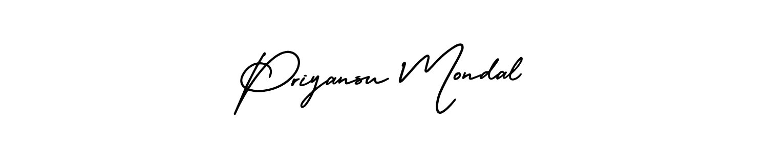 This is the best signature style for the Priyansu Mondal name. Also you like these signature font (AmerikaSignatureDemo-Regular). Mix name signature. Priyansu Mondal signature style 3 images and pictures png