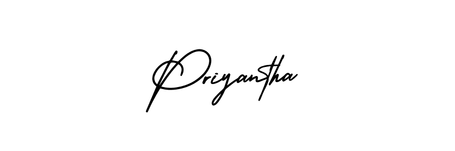 How to Draw Priyantha signature style? AmerikaSignatureDemo-Regular is a latest design signature styles for name Priyantha. Priyantha signature style 3 images and pictures png