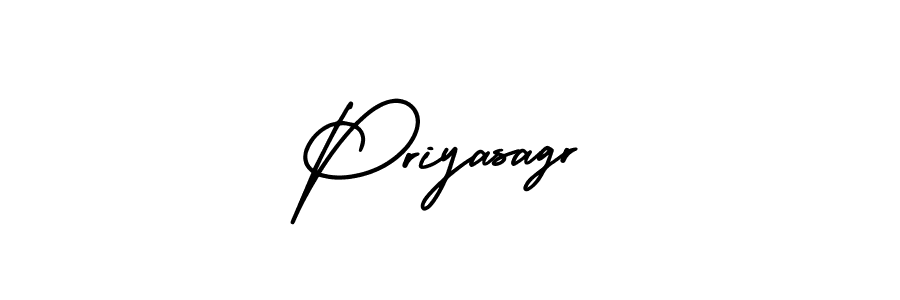 It looks lik you need a new signature style for name Priyasagr. Design unique handwritten (AmerikaSignatureDemo-Regular) signature with our free signature maker in just a few clicks. Priyasagr signature style 3 images and pictures png