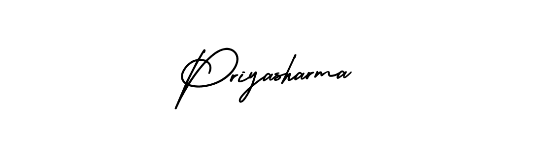 It looks lik you need a new signature style for name Priyasharma. Design unique handwritten (AmerikaSignatureDemo-Regular) signature with our free signature maker in just a few clicks. Priyasharma signature style 3 images and pictures png