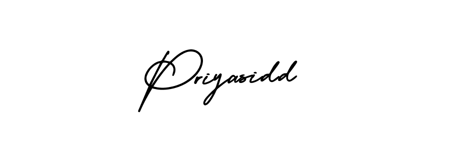 This is the best signature style for the Priyasidd name. Also you like these signature font (AmerikaSignatureDemo-Regular). Mix name signature. Priyasidd signature style 3 images and pictures png