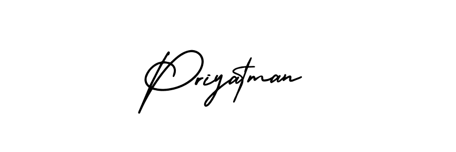 How to make Priyatman signature? AmerikaSignatureDemo-Regular is a professional autograph style. Create handwritten signature for Priyatman name. Priyatman signature style 3 images and pictures png