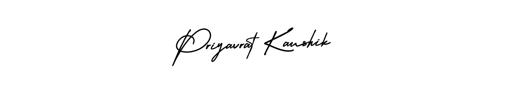How to make Priyavrat Kaushik name signature. Use AmerikaSignatureDemo-Regular style for creating short signs online. This is the latest handwritten sign. Priyavrat Kaushik signature style 3 images and pictures png
