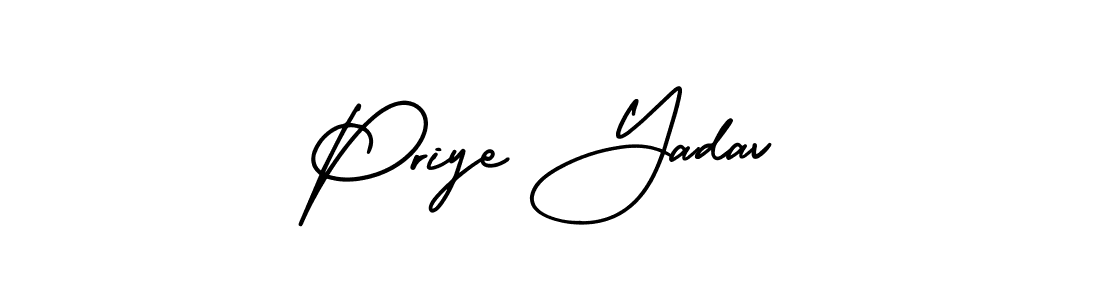 Make a short Priye Yadav signature style. Manage your documents anywhere anytime using AmerikaSignatureDemo-Regular. Create and add eSignatures, submit forms, share and send files easily. Priye Yadav signature style 3 images and pictures png