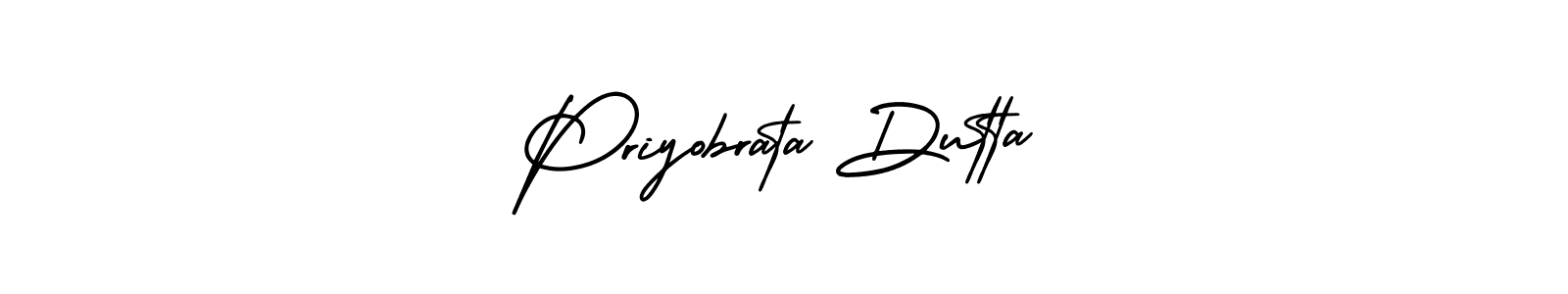 Make a beautiful signature design for name Priyobrata Dutta. With this signature (AmerikaSignatureDemo-Regular) style, you can create a handwritten signature for free. Priyobrata Dutta signature style 3 images and pictures png