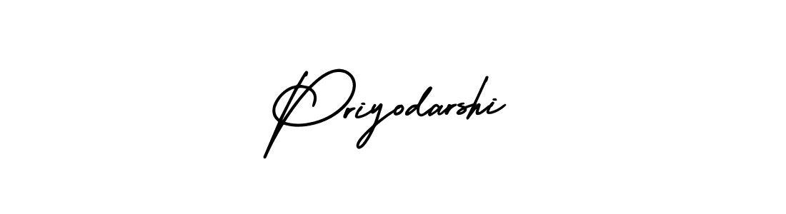 You should practise on your own different ways (AmerikaSignatureDemo-Regular) to write your name (Priyodarshi) in signature. don't let someone else do it for you. Priyodarshi signature style 3 images and pictures png