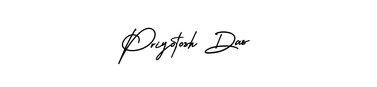 Use a signature maker to create a handwritten signature online. With this signature software, you can design (AmerikaSignatureDemo-Regular) your own signature for name Priyotosh Das. Priyotosh Das signature style 3 images and pictures png