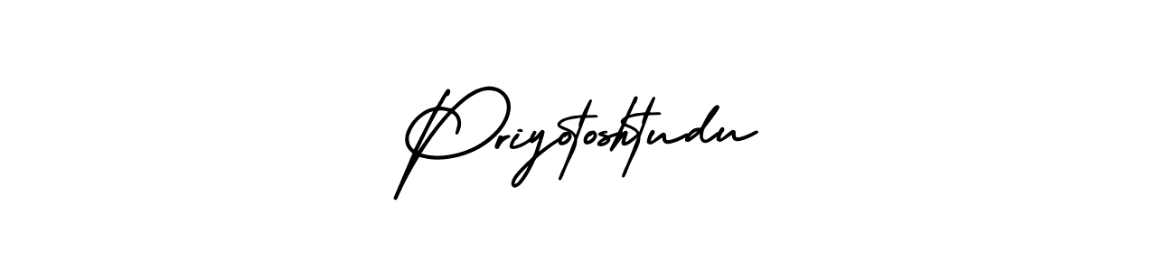 AmerikaSignatureDemo-Regular is a professional signature style that is perfect for those who want to add a touch of class to their signature. It is also a great choice for those who want to make their signature more unique. Get Priyotoshtudu name to fancy signature for free. Priyotoshtudu signature style 3 images and pictures png