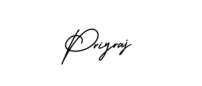 Priyraj stylish signature style. Best Handwritten Sign (AmerikaSignatureDemo-Regular) for my name. Handwritten Signature Collection Ideas for my name Priyraj. Priyraj signature style 3 images and pictures png