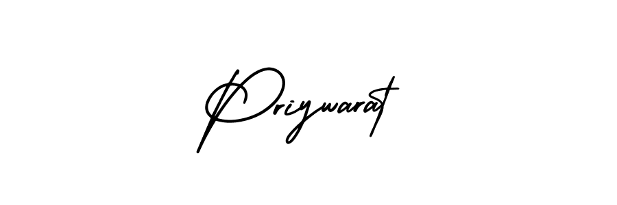 Make a beautiful signature design for name Priywarat. Use this online signature maker to create a handwritten signature for free. Priywarat signature style 3 images and pictures png