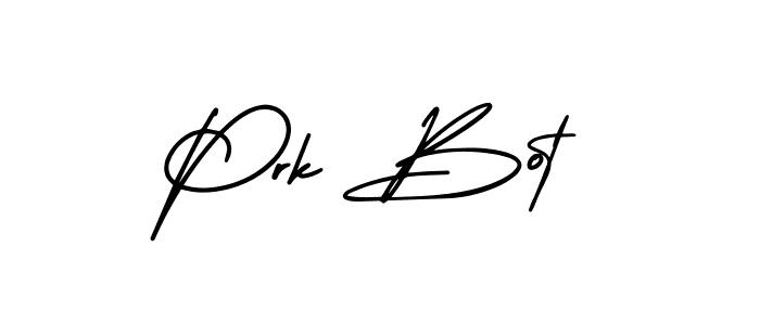 Design your own signature with our free online signature maker. With this signature software, you can create a handwritten (AmerikaSignatureDemo-Regular) signature for name Prk Bot. Prk Bot signature style 3 images and pictures png