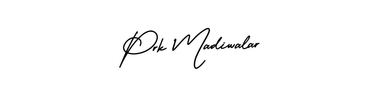 This is the best signature style for the Prk Madiwalar name. Also you like these signature font (AmerikaSignatureDemo-Regular). Mix name signature. Prk Madiwalar signature style 3 images and pictures png