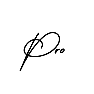 How to make Pro name signature. Use AmerikaSignatureDemo-Regular style for creating short signs online. This is the latest handwritten sign. Pro signature style 3 images and pictures png