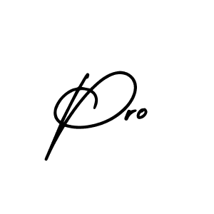 How to make Pro name signature. Use AmerikaSignatureDemo-Regular style for creating short signs online. This is the latest handwritten sign. Pro signature style 3 images and pictures png