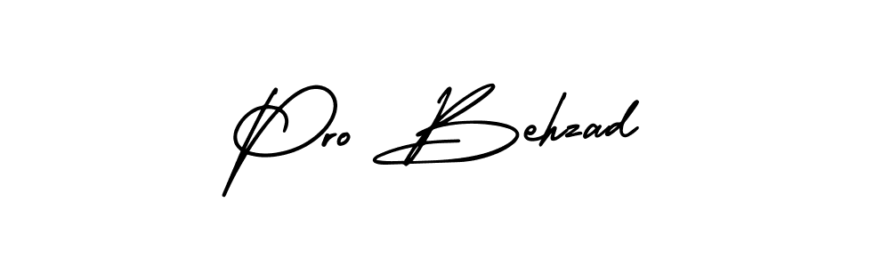 AmerikaSignatureDemo-Regular is a professional signature style that is perfect for those who want to add a touch of class to their signature. It is also a great choice for those who want to make their signature more unique. Get Pro Behzad name to fancy signature for free. Pro Behzad signature style 3 images and pictures png