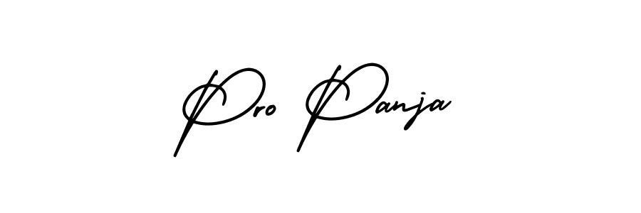 Use a signature maker to create a handwritten signature online. With this signature software, you can design (AmerikaSignatureDemo-Regular) your own signature for name Pro Panja. Pro Panja signature style 3 images and pictures png