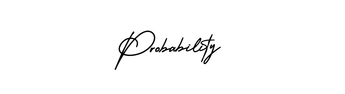 How to Draw Probability signature style? AmerikaSignatureDemo-Regular is a latest design signature styles for name Probability. Probability signature style 3 images and pictures png