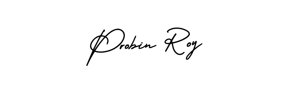 How to make Probin Roy signature? AmerikaSignatureDemo-Regular is a professional autograph style. Create handwritten signature for Probin Roy name. Probin Roy signature style 3 images and pictures png
