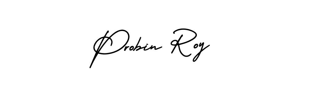 Design your own signature with our free online signature maker. With this signature software, you can create a handwritten (AmerikaSignatureDemo-Regular) signature for name Probin Roy. Probin Roy signature style 3 images and pictures png