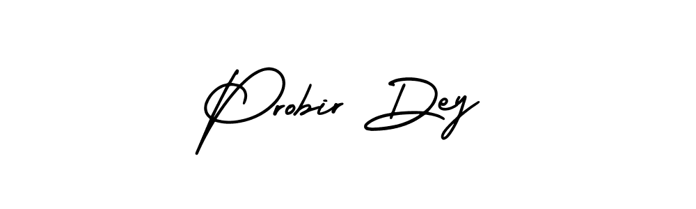 How to make Probir Dey name signature. Use AmerikaSignatureDemo-Regular style for creating short signs online. This is the latest handwritten sign. Probir Dey signature style 3 images and pictures png