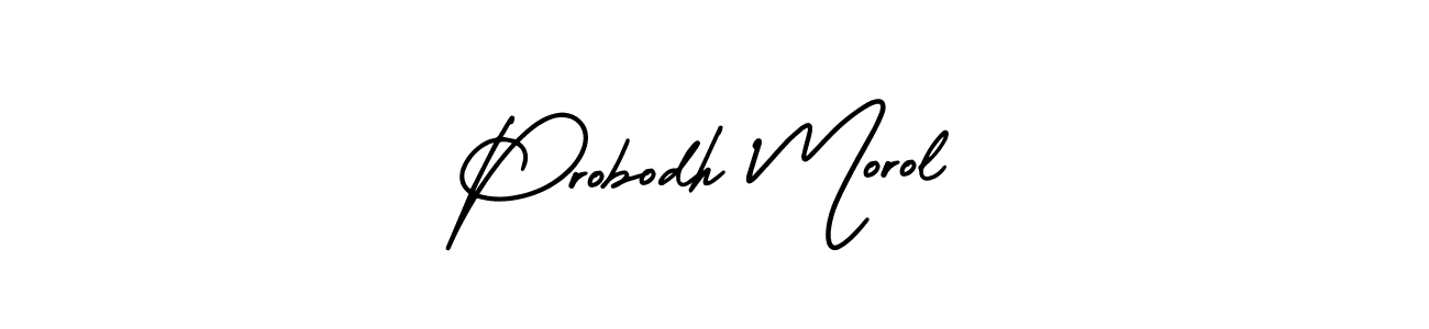 See photos of Probodh Morol official signature by Spectra . Check more albums & portfolios. Read reviews & check more about AmerikaSignatureDemo-Regular font. Probodh Morol signature style 3 images and pictures png