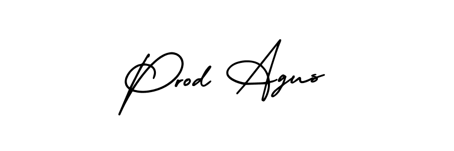 Also You can easily find your signature by using the search form. We will create Prod Agus name handwritten signature images for you free of cost using AmerikaSignatureDemo-Regular sign style. Prod Agus signature style 3 images and pictures png