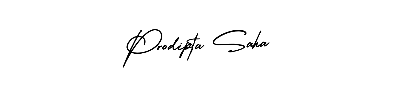 Create a beautiful signature design for name Prodipta Saha. With this signature (AmerikaSignatureDemo-Regular) fonts, you can make a handwritten signature for free. Prodipta Saha signature style 3 images and pictures png