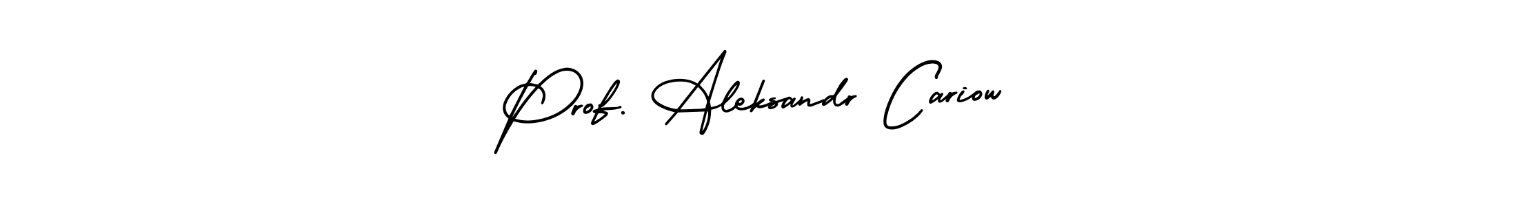 The best way (AmerikaSignatureDemo-Regular) to make a short signature is to pick only two or three words in your name. The name Prof. Aleksandr Cariow include a total of six letters. For converting this name. Prof. Aleksandr Cariow signature style 3 images and pictures png