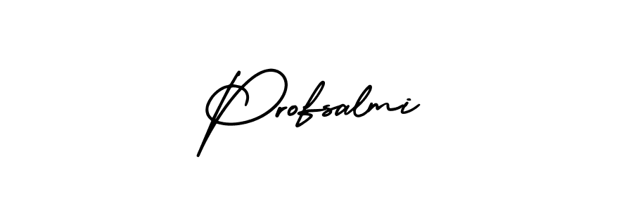 How to Draw Profsalmi signature style? AmerikaSignatureDemo-Regular is a latest design signature styles for name Profsalmi. Profsalmi signature style 3 images and pictures png