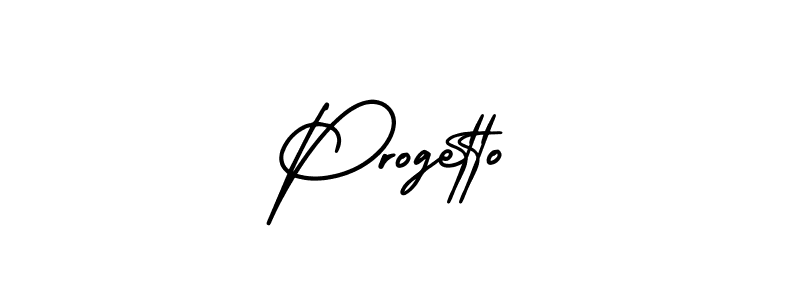 Best and Professional Signature Style for Progetto. AmerikaSignatureDemo-Regular Best Signature Style Collection. Progetto signature style 3 images and pictures png