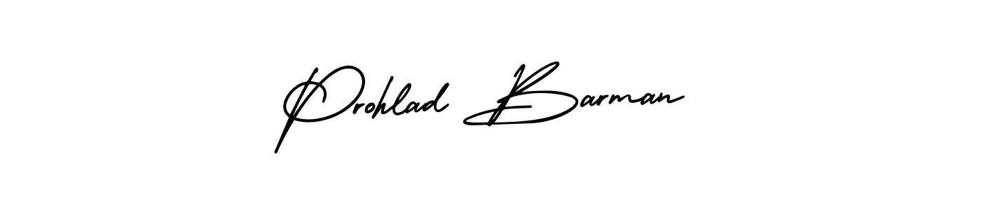 Design your own signature with our free online signature maker. With this signature software, you can create a handwritten (AmerikaSignatureDemo-Regular) signature for name Prohlad Barman. Prohlad Barman signature style 3 images and pictures png