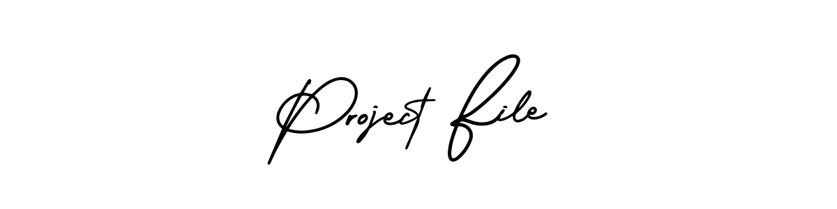 Create a beautiful signature design for name Project File. With this signature (AmerikaSignatureDemo-Regular) fonts, you can make a handwritten signature for free. Project File signature style 3 images and pictures png