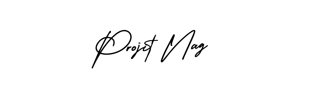 How to Draw Projit Nag signature style? AmerikaSignatureDemo-Regular is a latest design signature styles for name Projit Nag. Projit Nag signature style 3 images and pictures png