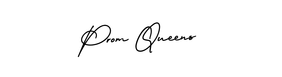 How to make Prom Queens signature? AmerikaSignatureDemo-Regular is a professional autograph style. Create handwritten signature for Prom Queens name. Prom Queens signature style 3 images and pictures png