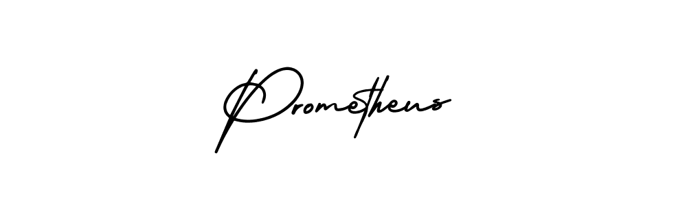 How to make Prometheus name signature. Use AmerikaSignatureDemo-Regular style for creating short signs online. This is the latest handwritten sign. Prometheus signature style 3 images and pictures png