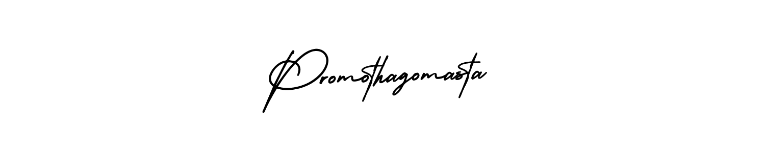 Use a signature maker to create a handwritten signature online. With this signature software, you can design (AmerikaSignatureDemo-Regular) your own signature for name Promothagomasta. Promothagomasta signature style 3 images and pictures png