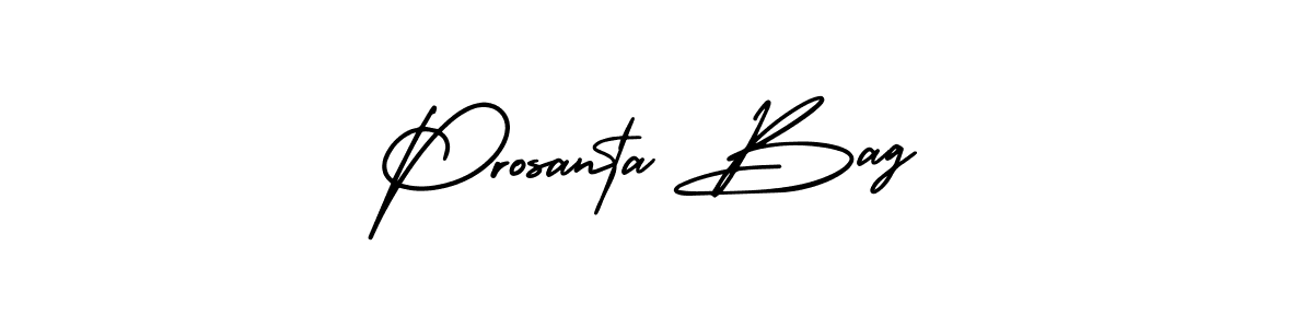How to Draw Prosanta Bag signature style? AmerikaSignatureDemo-Regular is a latest design signature styles for name Prosanta Bag. Prosanta Bag signature style 3 images and pictures png
