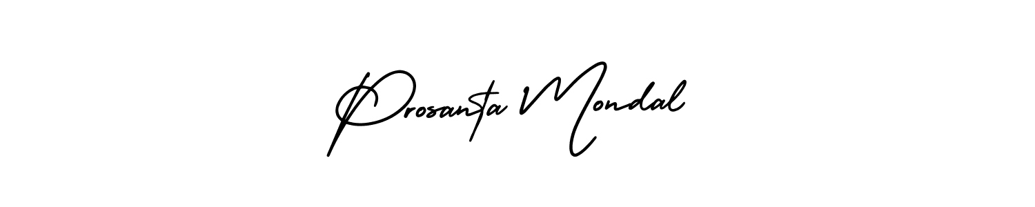 Also You can easily find your signature by using the search form. We will create Prosanta Mondal name handwritten signature images for you free of cost using AmerikaSignatureDemo-Regular sign style. Prosanta Mondal signature style 3 images and pictures png