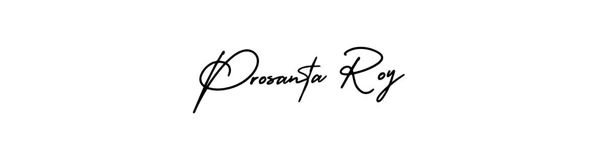 Prosanta Roy stylish signature style. Best Handwritten Sign (AmerikaSignatureDemo-Regular) for my name. Handwritten Signature Collection Ideas for my name Prosanta Roy. Prosanta Roy signature style 3 images and pictures png