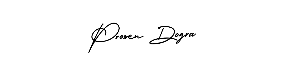 Also we have Prosen Dogra name is the best signature style. Create professional handwritten signature collection using AmerikaSignatureDemo-Regular autograph style. Prosen Dogra signature style 3 images and pictures png