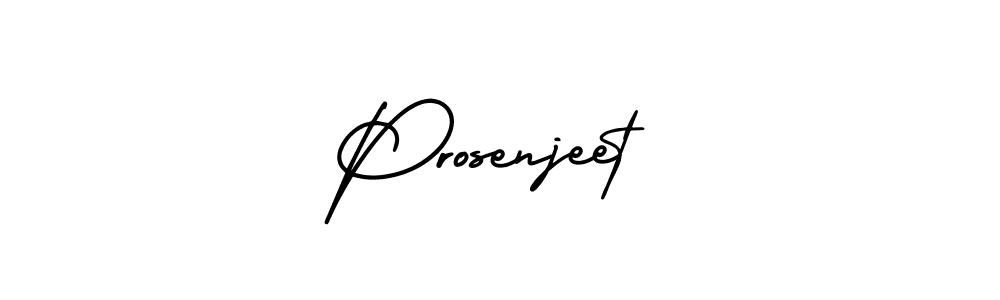 Prosenjeet stylish signature style. Best Handwritten Sign (AmerikaSignatureDemo-Regular) for my name. Handwritten Signature Collection Ideas for my name Prosenjeet. Prosenjeet signature style 3 images and pictures png