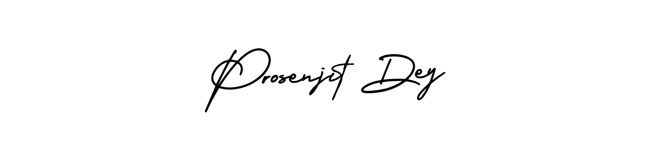 The best way (AmerikaSignatureDemo-Regular) to make a short signature is to pick only two or three words in your name. The name Prosenjit Dey include a total of six letters. For converting this name. Prosenjit Dey signature style 3 images and pictures png