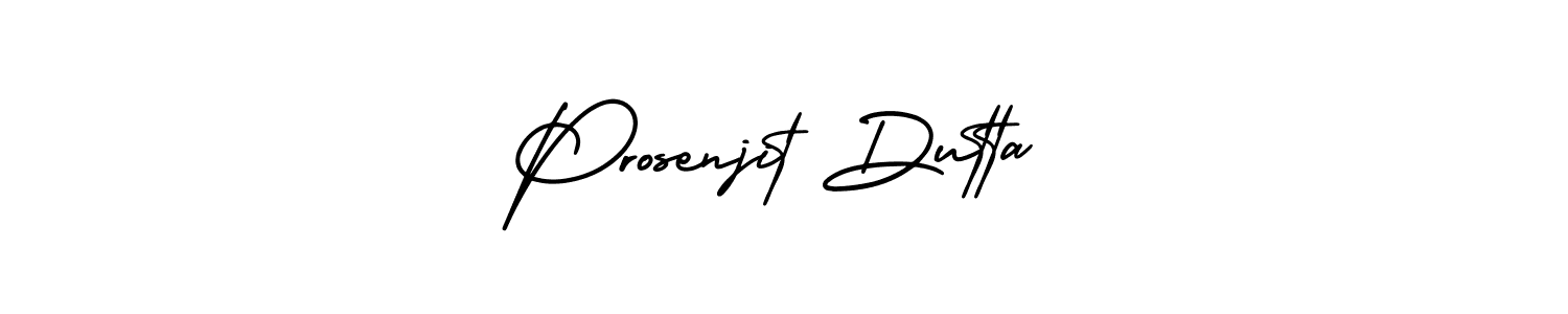 Use a signature maker to create a handwritten signature online. With this signature software, you can design (AmerikaSignatureDemo-Regular) your own signature for name Prosenjit Dutta. Prosenjit Dutta signature style 3 images and pictures png