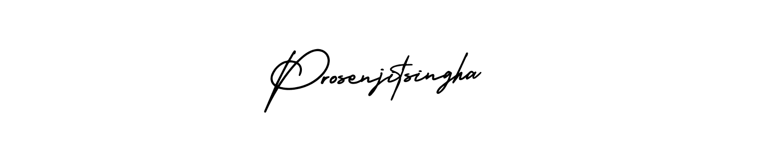 This is the best signature style for the Prosenjitsingha name. Also you like these signature font (AmerikaSignatureDemo-Regular). Mix name signature. Prosenjitsingha signature style 3 images and pictures png