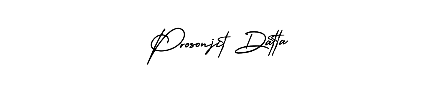 Create a beautiful signature design for name Prosonjit Datta. With this signature (AmerikaSignatureDemo-Regular) fonts, you can make a handwritten signature for free. Prosonjit Datta signature style 3 images and pictures png