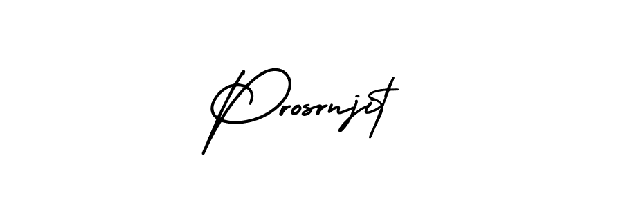 Prosrnjit stylish signature style. Best Handwritten Sign (AmerikaSignatureDemo-Regular) for my name. Handwritten Signature Collection Ideas for my name Prosrnjit. Prosrnjit signature style 3 images and pictures png