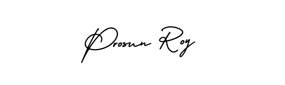 Best and Professional Signature Style for Prosun Roy. AmerikaSignatureDemo-Regular Best Signature Style Collection. Prosun Roy signature style 3 images and pictures png