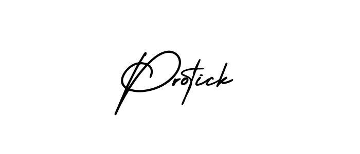 AmerikaSignatureDemo-Regular is a professional signature style that is perfect for those who want to add a touch of class to their signature. It is also a great choice for those who want to make their signature more unique. Get Protick name to fancy signature for free. Protick signature style 3 images and pictures png